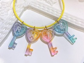 Molde silicona llaves con letras